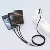 Kabel Mocny 3w1 USB-C / Micro-USB / Lightning do iPhone Samsung Xiaomi Tech-Protect 1.2m 120cm Szary